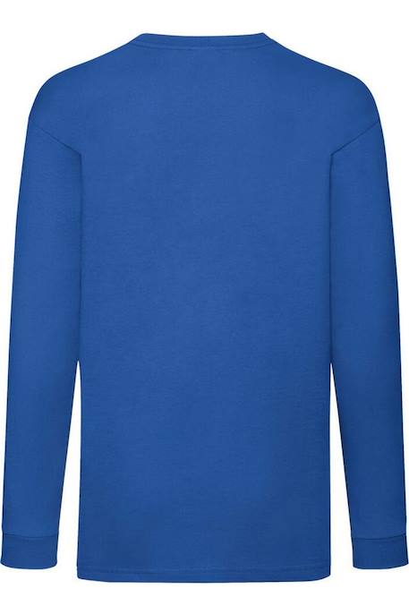 T-shirt enfant manches longues coton valueweight Bleu marine sombre+Bleu roi+Noir+Rouge 4 - vertbaudet enfant 