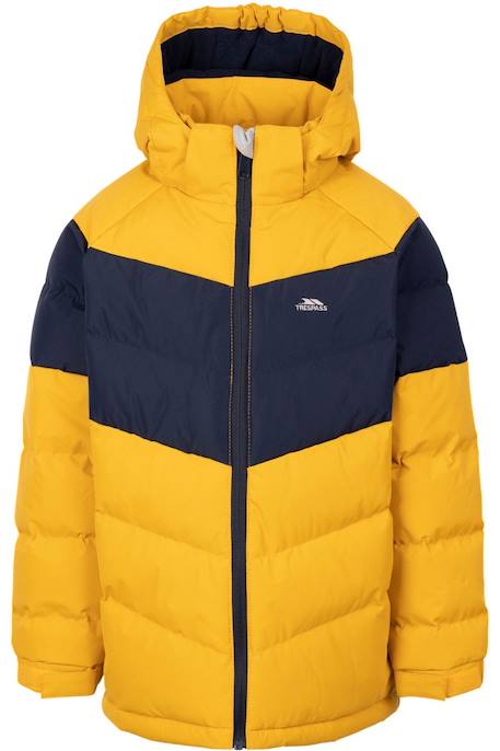 Veste matelassée  aldery Bleu marine+Jaune foncé 3 - vertbaudet enfant 