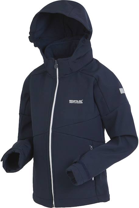 Veste softshell acidity  vii Bleu marine+Bleu tahoe / bleu marocain 3 - vertbaudet enfant 