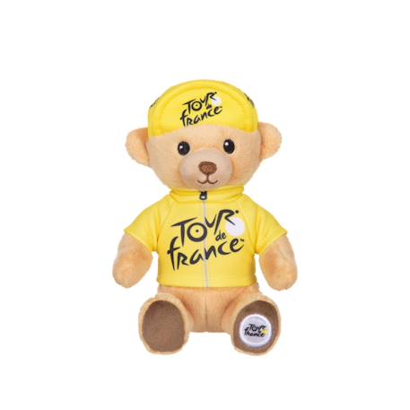 Peluche - peluche officielle ours tour de france - maillot et casquette vainqueur étape jaune - 15 cm Jaune 2 - vertbaudet enfant 