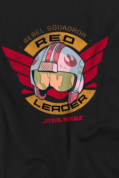 T-shirt garçon coton - Star Wars red leader Noir 2 - vertbaudet enfant 