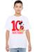 T-shirt 10ème anniversaire motif mickey mouse coton disney Blanc 4 - vertbaudet enfant 