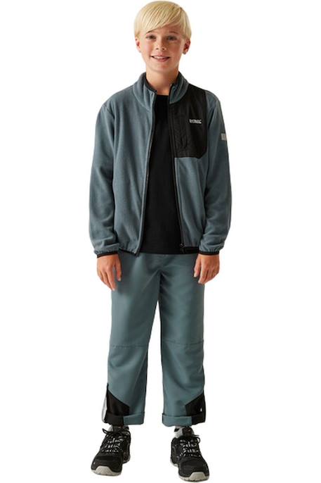 Veste polaire frankie Bleu olympien+Gris orage+Vert néphrite 9 - vertbaudet enfant 