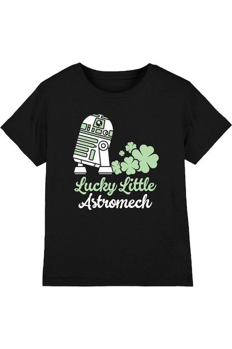 Fille-T-shirt coton star wars lucky astromech