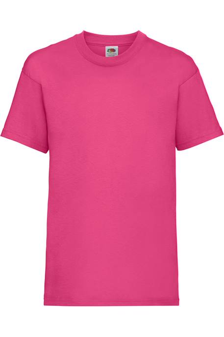 T-shirt coton valueweight Fuchsia+Rose clair 1 - vertbaudet enfant 