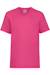 T-shirt coton valueweight Fuchsia+Rose clair 1 - vertbaudet enfant 