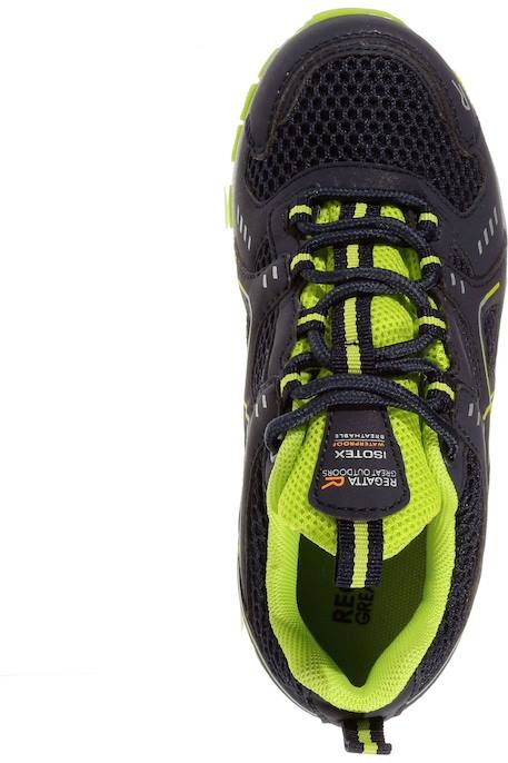 Chaussures de marche  vendeavour Bleu marine / vert néon+Noir / gris clair 4 - vertbaudet enfant 
