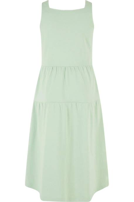 Robe coton valance Blanc+Mangue+Vert 6 - vertbaudet enfant 