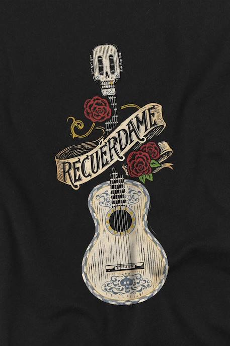 T-shirt coton recuerdame famous guitar Noir 2 - vertbaudet enfant 