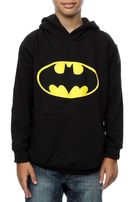 Sweat à capuche coton Batman dc comics Noir 3 - vertbaudet enfant 