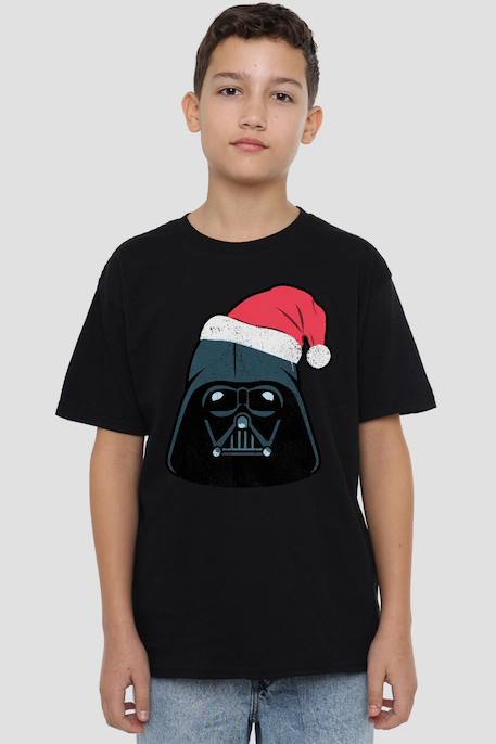 T-shirt de noël motif dark vador coton star wars Noir 3 - vertbaudet enfant 