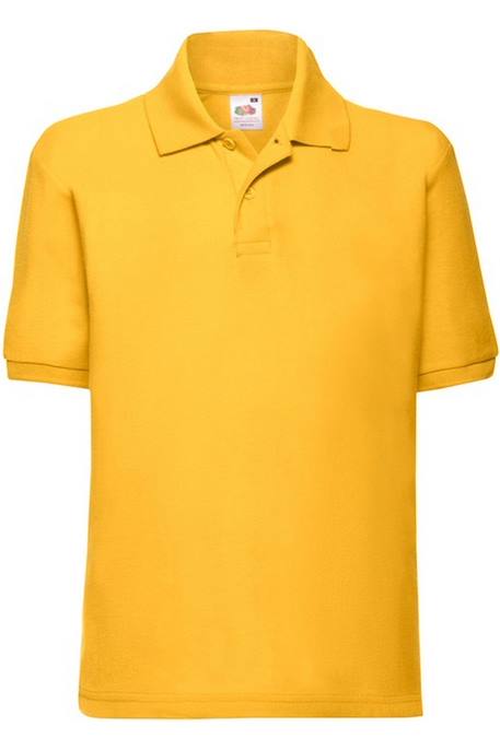 Polo polyester Blanc+Bleu ciel+Bleu marine+Bleu marine sombre+Bleu roi+Bordeaux+Gris chiné+Noir+Rouge+Tournesol+Vert bouteille 28 - vertbaudet enfant 