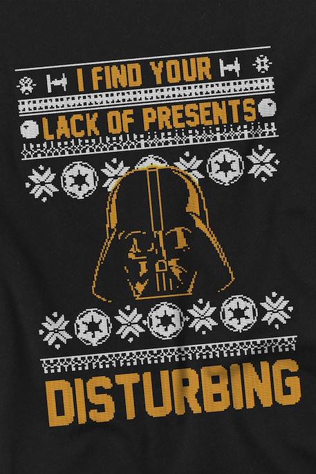 T-shirt Noël coton star wars lack of christmas presents Noir 3 - vertbaudet enfant 