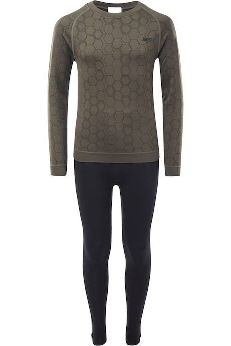 Ensemble sous-vêtements thermiques grar nylon ii Bleu / bleu danube+Noir / gris foncé 4 - vertbaudet enfant 