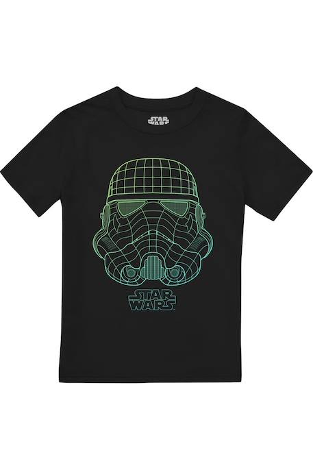 T-shirt motif trooper quadrillé coton star wars Noir 1 - vertbaudet enfant 