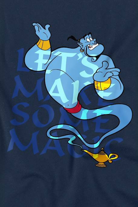 T-shirt coton aladdin let's make some magic Bleu marine 3 - vertbaudet enfant 