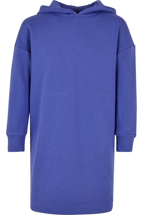 Robe à capuche coton Bleu barbeau 1 - vertbaudet enfant 