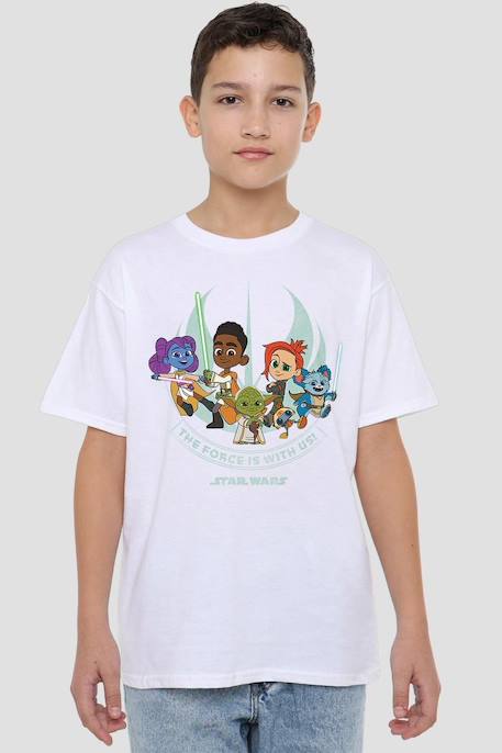 T-shirt young jedi adventure coton star wars young jedi adventure the force is with us Blanc 4 - vertbaudet enfant 