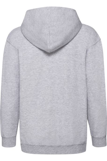 Veste à capuche coton classic Gris chiné 2 - vertbaudet enfant 