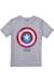 T-shirt motif bouclier dégoulinant coton Gris chiné 1 - vertbaudet enfant 