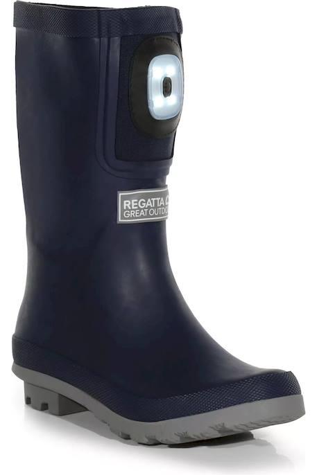 Bottes de pluie enfant fairweather shine brite Bleu marine / gris orage 1 - vertbaudet enfant 