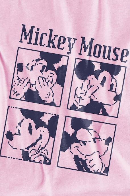 T-shirt motif mickey mouse pixelisé coton disney Rose 2 - vertbaudet enfant 