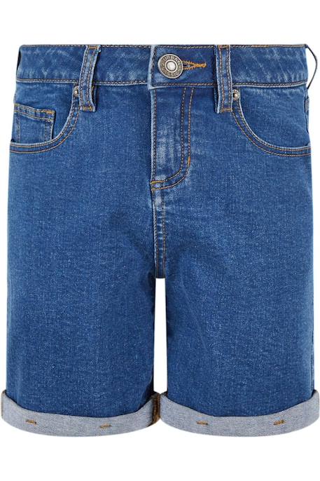 Short coton Bleu clair délavé 1 - vertbaudet enfant 