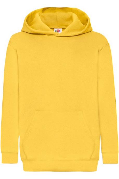 Sweat à capuche enfant coton classic Azur+Bleu marine+Bleu roi+Fuchsia+Noir+Rose clair+Rouge+Tournesol+Vert kelly 21 - vertbaudet enfant 