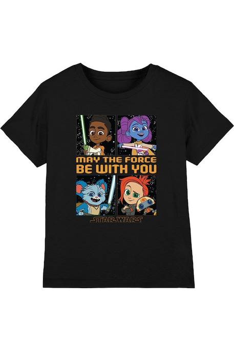 Fille-T-shirt coton star wars young jedi adventure among the stars