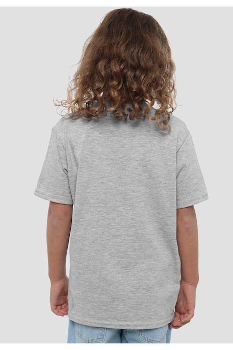 T-shirt olaf coton la reine des neiges love is in the air Gris chiné 2 - vertbaudet enfant 