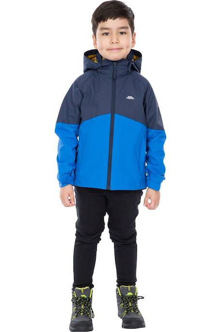 Veste imperméable garçon à capuche dexterous Bleu+Bleu marine 5 - vertbaudet enfant 