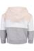 Sweat à capuche coton Rose clair / blanc / gris 2 - vertbaudet enfant 