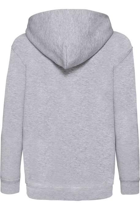 Sweat à capuche classic coton 260 Azur+Blanc+Bleu roi+Gris chiné+Rose clair+Tournesol+Vert kelly 11 - vertbaudet enfant 