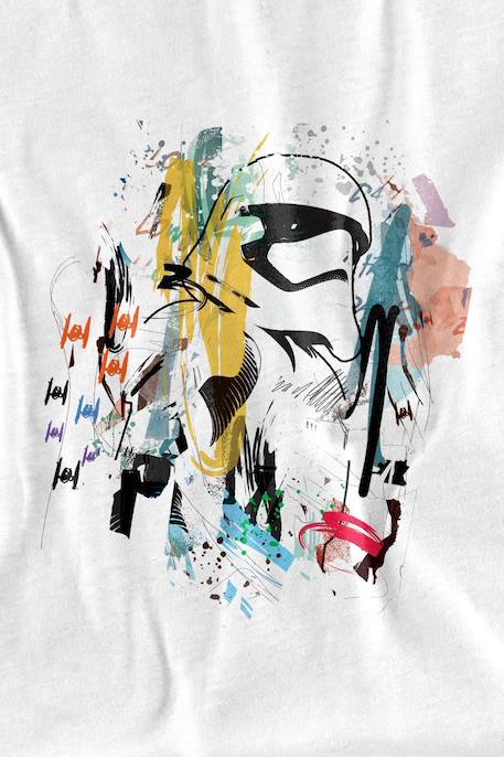 T-shirt motif stormtrooper abstrait coton star wars Blanc 2 - vertbaudet enfant 