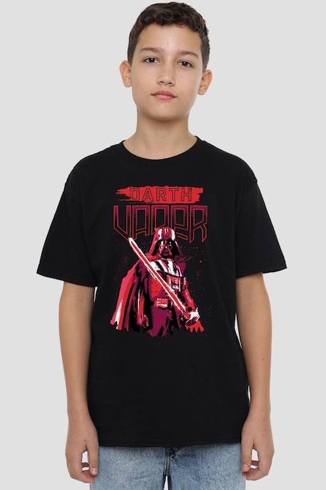 T-shirt garçon coton - Star Wars dark vador Noir 3 - vertbaudet enfant 