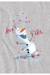 T-shirt olaf coton la reine des neiges love is in the air Gris chiné 3 - vertbaudet enfant 