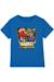 T-shirt coton let the battle begin Bleu roi 1 - vertbaudet enfant 