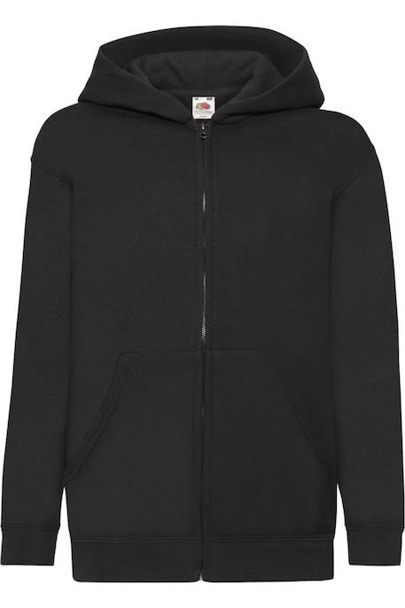 Veste à capuche coton classic Noir 1 - vertbaudet enfant 