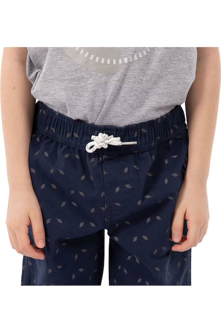 Short décontracté coton publish Bleu marine / gris 3 - vertbaudet enfant 