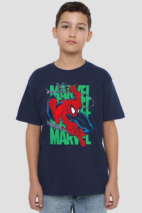 T-shirt coton wall crawling Bleu marine 4 - vertbaudet enfant 