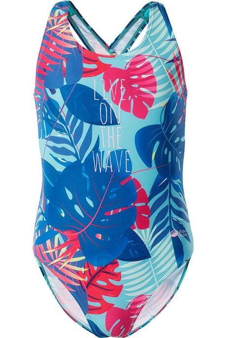 Maillot de bain 1 pièce  salava Bleu / bleu curaçao 1 - vertbaudet enfant 