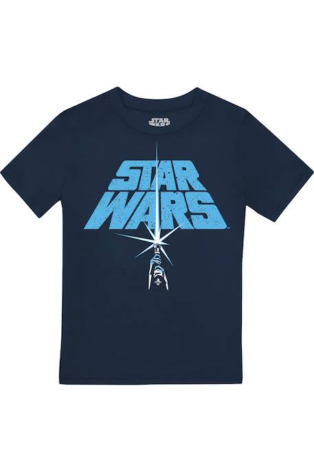 T-shirt coton star wars Bleu marine 1 - vertbaudet enfant 