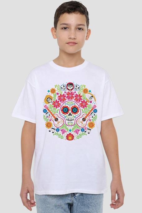 T-shirt coton day of the dead Blanc 3 - vertbaudet enfant 