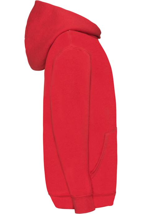 Sweat à capuche coton Blanc+Bleu marine sombre+Bleu roi+Gris chiné+Noir+Rouge 18 - vertbaudet enfant 