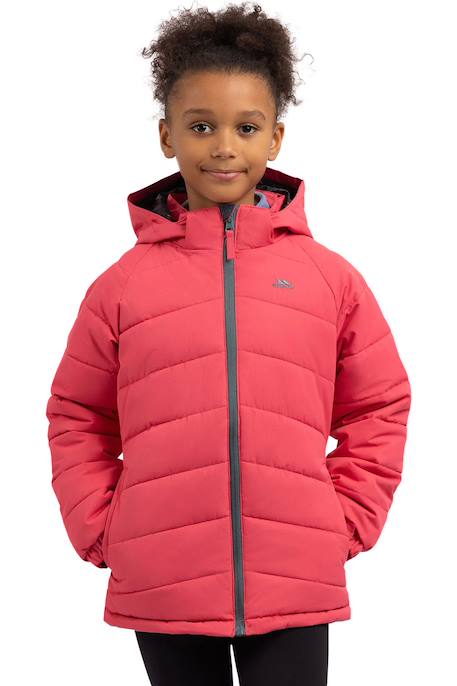 Doudoune polyester amira Fraise+Gris foncé+Vert sombre 4 - vertbaudet enfant 