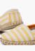 Espadrilles rayures style camping bande élastique Bleu+Écru+Jaune 18 - vertbaudet enfant 