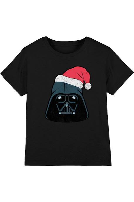 T-shirt de noël motif dark vador coton star wars Noir 1 - vertbaudet enfant 