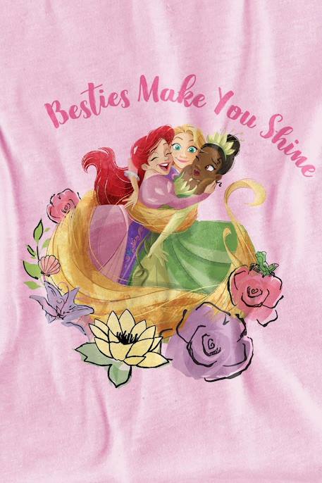 T-shirt motifs ariel, raiponce et tiana coton disney besties shine Rose 3 - vertbaudet enfant 