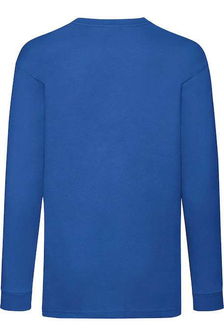 T-shirt enfant manches longues coton valueweight Blanc+Bleu marine sombre+Bleu roi+Gris chiné+Noir+Rouge 7 - vertbaudet enfant 
