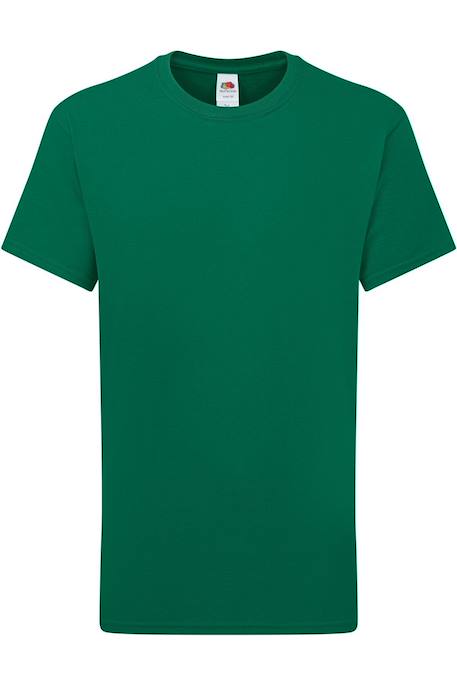T-shirt iconic 195 en coton peigné de qualité supérieure Blanc+Bleu+Bleu marine sombre+Bleu roi+Canneberge+Noir+Rouge+Vert 22 - vertbaudet enfant 